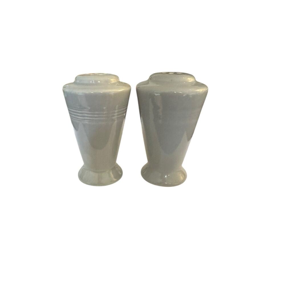 Homer Laughlin Original Harlequin Grey 3 1/2" Salt & Pepper Shakers 1930-1959